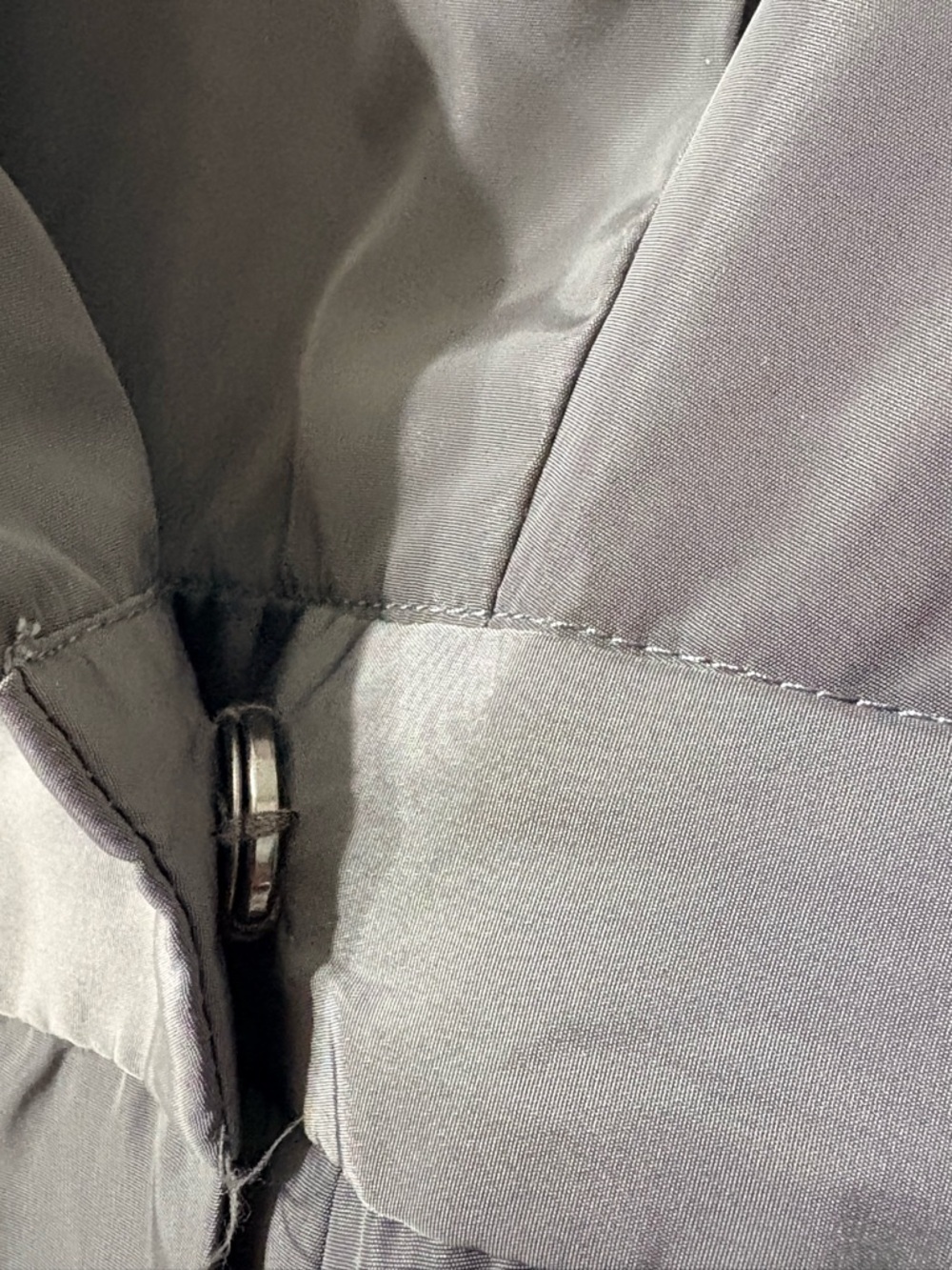 FIG- Canadian Travel Eco-conscious Brand Easy On Gray Dress Cap Sleeve V Neck - Picture 4 of 16